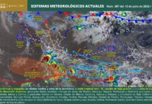Onda tropical número 18 favorecerá lluvias este lunes en gran parte de Oaxaca